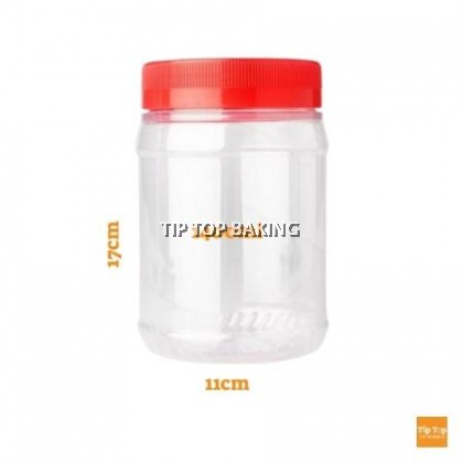 Pet Jar 4018-Red Lid